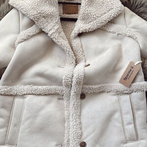 BearPaw Cream Shearling Jacket